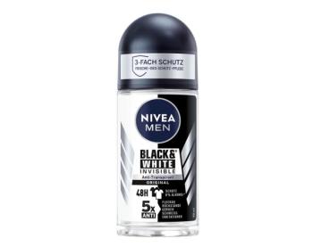 NIVEA Deo Roll On Antitranspirant b&w Power Invisible Original 50 ml