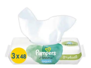 Preview: Pampers Feuchttücher Aqua Harmonie (3x48 Tücher)