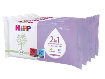 HiPP Babysanft Feuchttücher mit BIO Mandelöl (5x48 Stück)